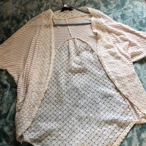 White lace cardigan